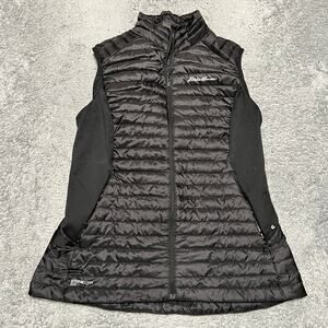 Eddie Bauer Vest Womens Small First Ascent Stormdown 800 Down Puffer Black